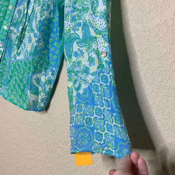 Ruby Rd. Petite Button down Shirt - Picture 5 of 6